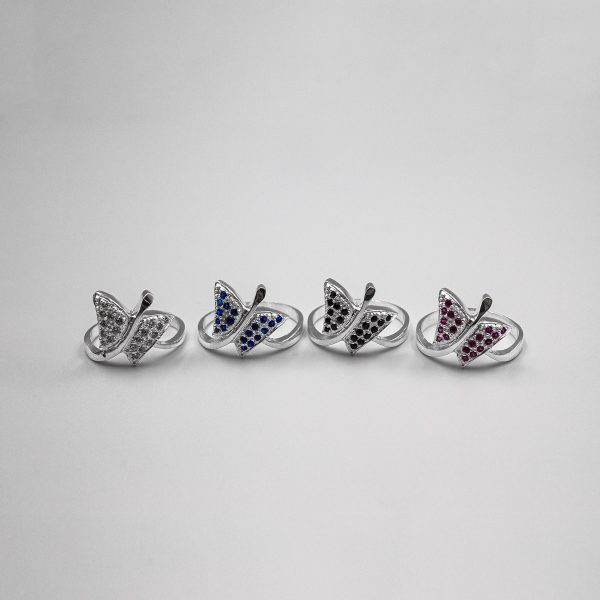 Anillo de plata 925 con zirconias