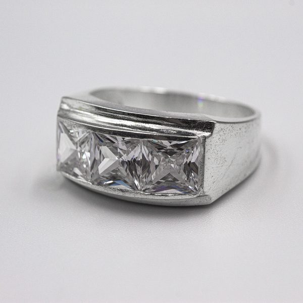 Anillo de plata 925 con zirconias